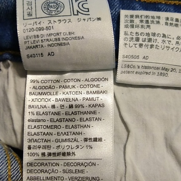 Levi's 711 Silver Stud Ankle Skinny Jeans 27 - Picture 8 of 8